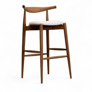 Alura Ahşap Bar Sandalyesi