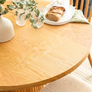 Anika Yuvarlak Meşe Masa Seti