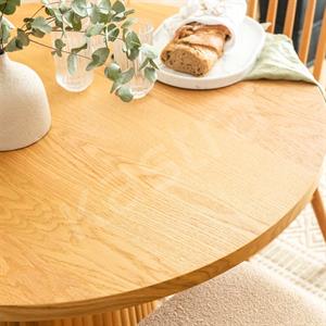 Anika Yuvarlak Meşe Masa