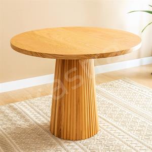 Anika Yuvarlak Meşe Masa Seti