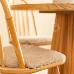 Anika Yuvarlak Meşe Masa