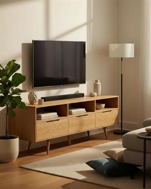 Anka Retro Meşe TV Sehpası