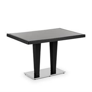 ANTARES Masa 80×120 cm | Dış Cam | Krom Ayak