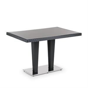 ANTARES Masa 80×120 cm | Dış Cam | Krom Ayak