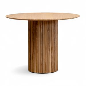 Axia Yuvarlak Meşe Kaplama Masa