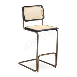 Cesca Antik Hazeran Bar Sandalyesi 65 cm - Siyah