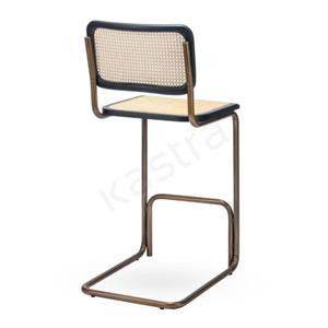 Cesca Antik Hazeran Bar Sandalyesi 65 cm - Siyah