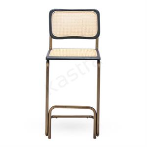 Cesca Antik Hazeran Bar Sandalyesi 65 cm - Siyah
