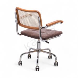 Cesca Minderli Kollu Çalışma Sandalyesi - Ceviz