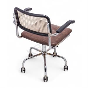 Cesca Minderli Kollu Çalışma Sandalyesi - Siyah