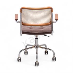 Cesca Minderli Kollu Çalışma Sandalyesi - Ceviz