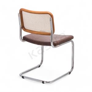 Cesca Düz Deri Sandalye - Ceviz