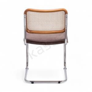 Cesca Düz Deri Sandalye - Ceviz