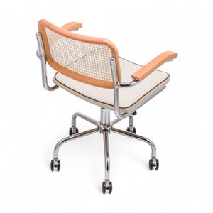 Cesca Fitilli Deri Kollu Çalışma Sandalyesi - Naturel