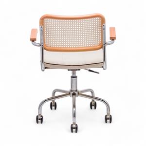 Cesca Fitilli Deri Kollu Çalışma Sandalyesi - Naturel