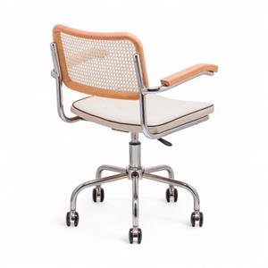 Cesca Fitilli Deri Kollu Çalışma Sandalyesi - Naturel