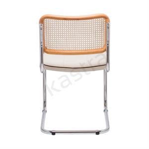 Cesca Fitilli Deri Minderli Sandalye - Naturel