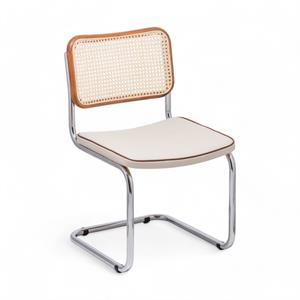 Cesca Fitilli Deri Minderli Sandalye - Ceviz