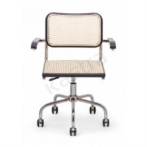 Cesca Kollu Çalışma Sandalyesi - Siyah