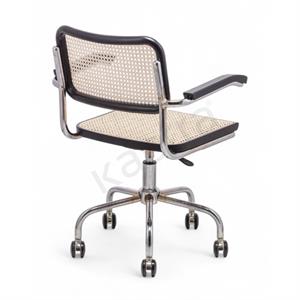 Cesca Kollu Çalışma Sandalyesi - Siyah