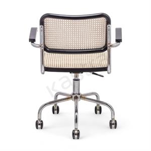 Cesca Kollu Çalışma Sandalyesi - Siyah