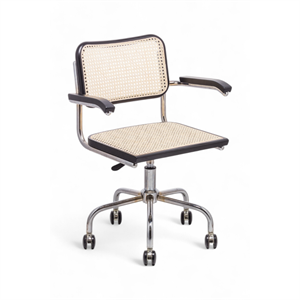 Cesca Kollu Çalışma Sandalyesi - Siyah