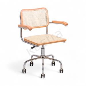 Cesca Kollu Çalışma Sandalyesi - Naturel