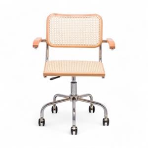 Cesca Kollu Çalışma Sandalyesi - Naturel
