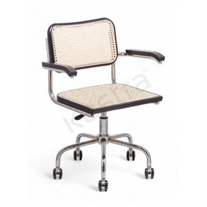 Kastra Cesca Kollu Çalışma Sandalyesi - Siyah 