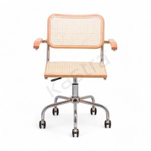 Cesca Kollu Çalışma Sandalyesi - Naturel