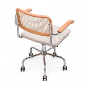 Cesca Kumaş Minderli Kollu Çalışma Sandalyesi - Naturel