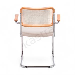 Cesca Kumaş Minderli Kollu Sandalye - Naturel