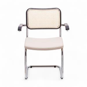 Cesca Kumaş Minderli Kollu Sandalye - Siyah