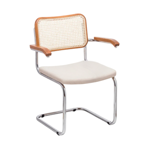 Cesca Kumaş Minderli Kollu Sandalye - Ceviz