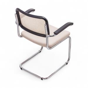 Cesca Kumaş Minderli Kollu Sandalye - Siyah