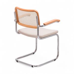 Cesca Kumaş Minderli Kollu Sandalye - Naturel