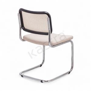 Cesca Kumaş Minderli Sandalye - Siyah