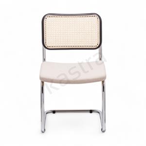 Cesca Kumaş Minderli Sandalye - Siyah