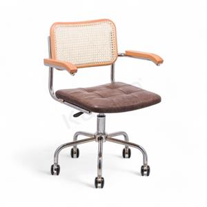 Cesca Minderli Kollu Çalışma Sandalyesi - Naturel