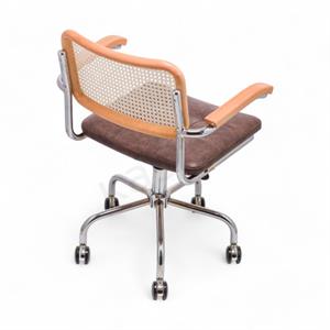 Cesca Minderli Kollu Çalışma Sandalyesi - Naturel