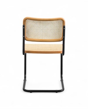 Cesca Siyah Ayaklı Sandalye - Naturel