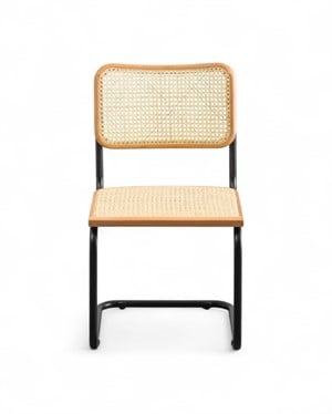 Cesca Siyah Ayaklı Sandalye - Naturel