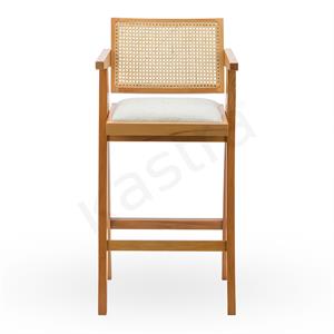 Jeanneret Ahşap Bar Sandalye
