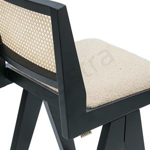 Jeanneret Ahşap Kolsuz Bar Sandalye