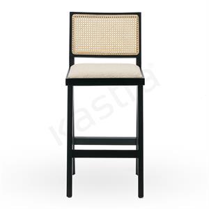 Jeanneret Ahşap Kolsuz Bar Sandalye