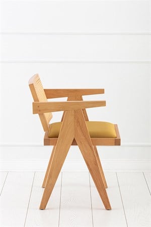 Jeanneret Hasırlı Sandalye