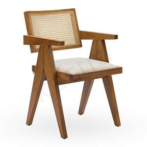 Jeanneret Hasırlı Sandalye