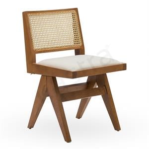 Jeanneret Kolsuz Hasırlı Sandalye