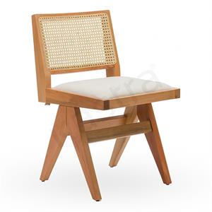 Jeanneret Kolsuz Hasırlı Sandalye