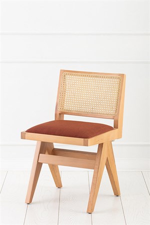 Jeanneret Kolsuz Hasırlı Sandalye